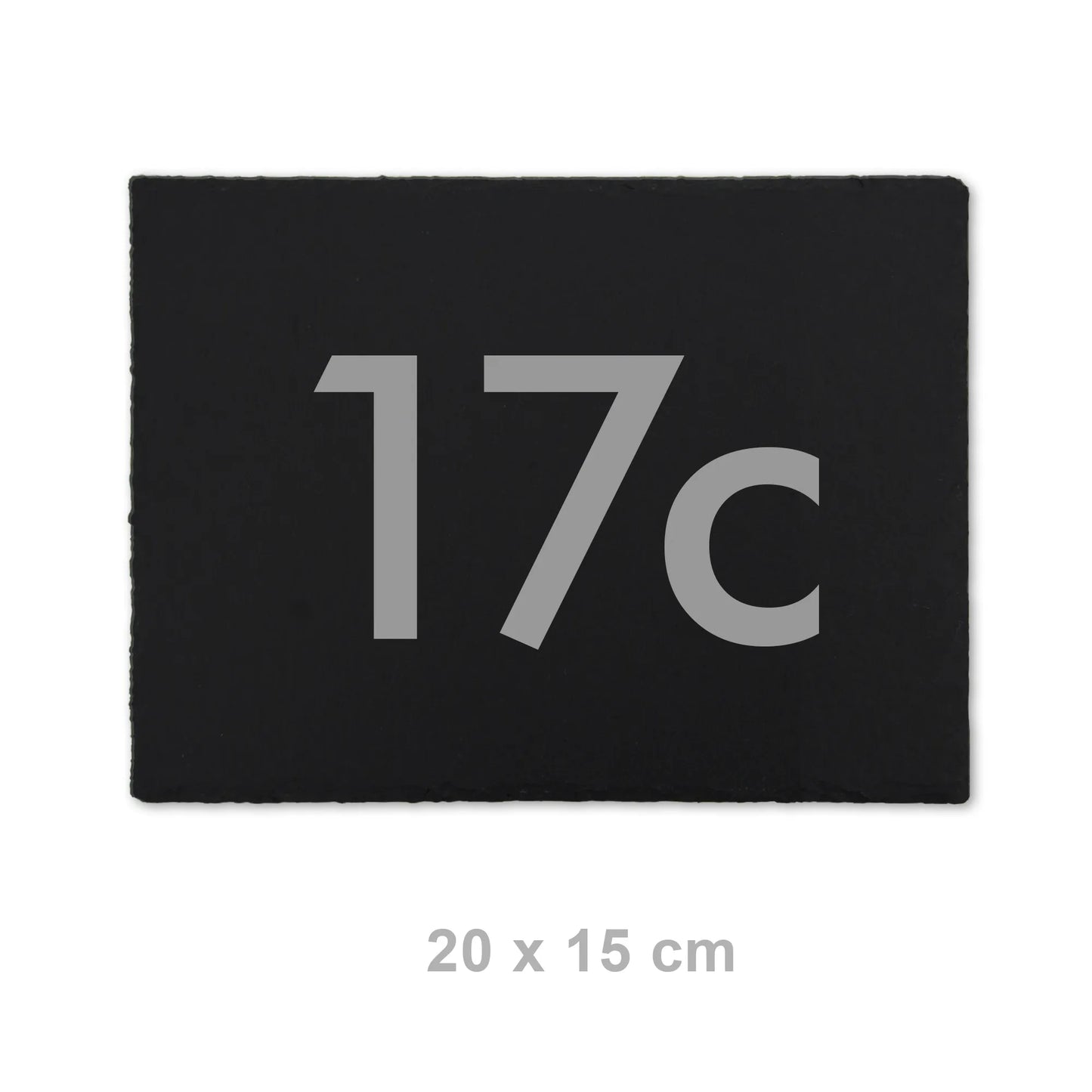 Moderne Hausnummer auf Schieferschild - moderne Ziffern - Jeske Design