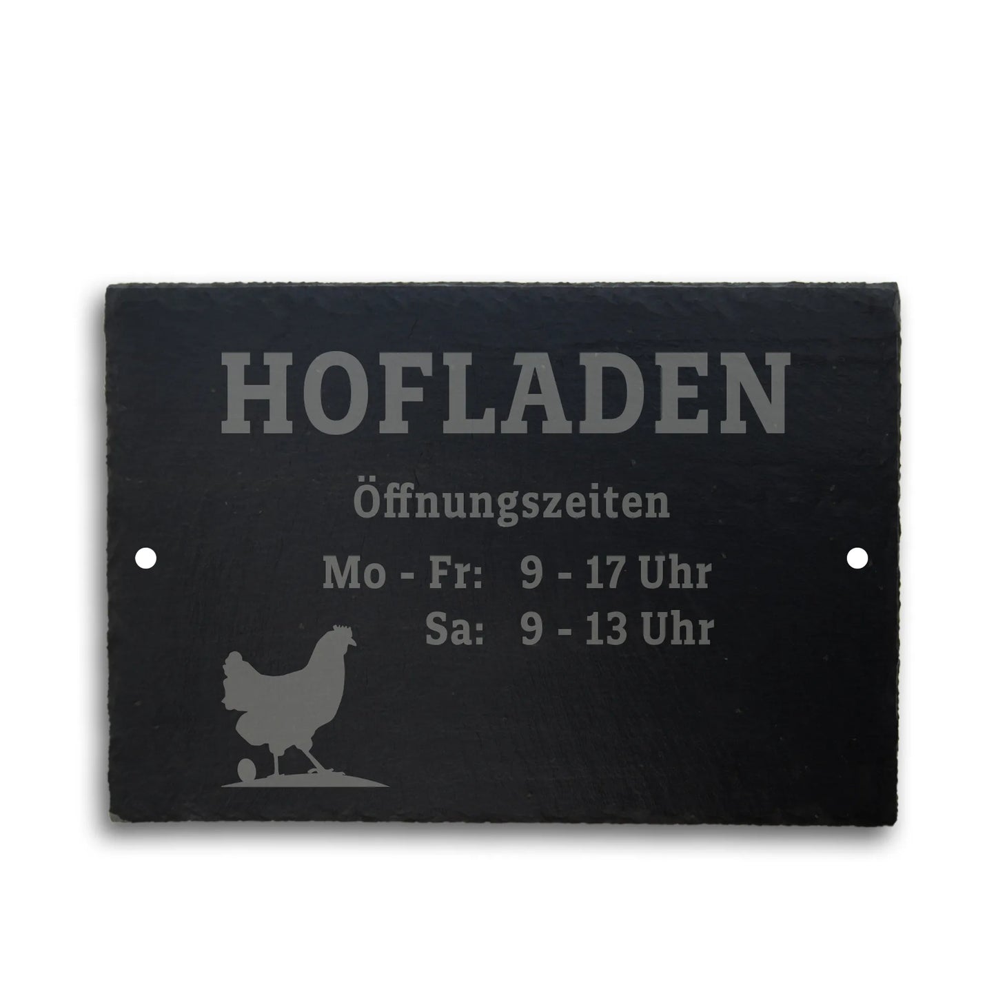 Personalisierbares HOFLADENschild – mit Öffnungszeitenangabe - Jeske Design