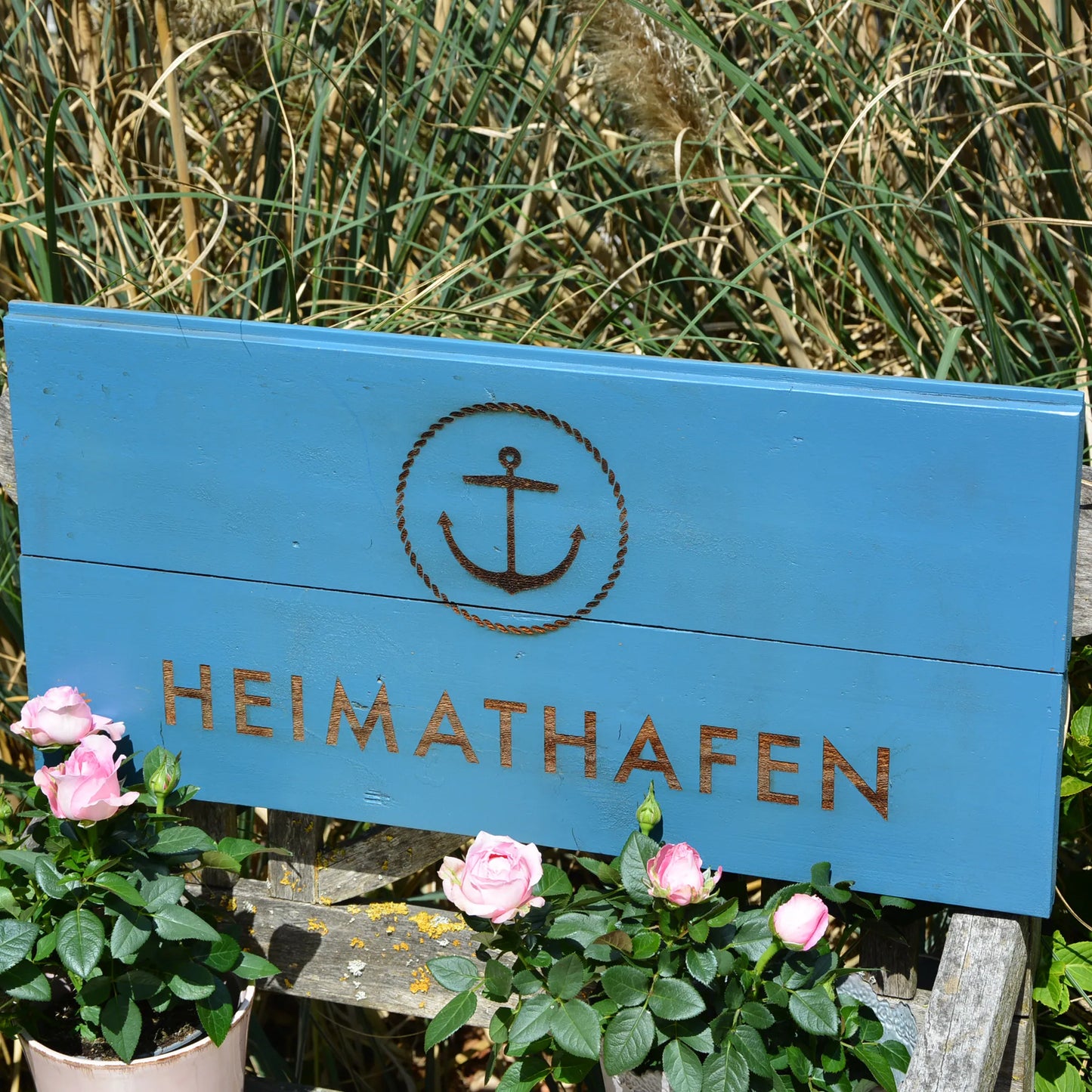 HEIMATHAFEN - Upcycling-Dekoschild Unikat - Jeske Design