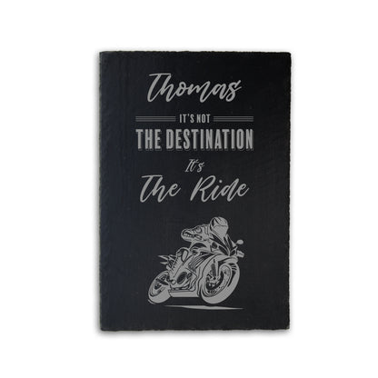 MOTORRAD - personalisiertes Schieferschild für die Garage - Jeske Design