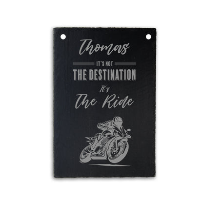 MOTORRAD - personalisiertes Schieferschild für die Garage - Jeske Design
