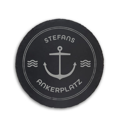 ANKERPLATZ - Personalisiertes Schieferschild - Jeske Design