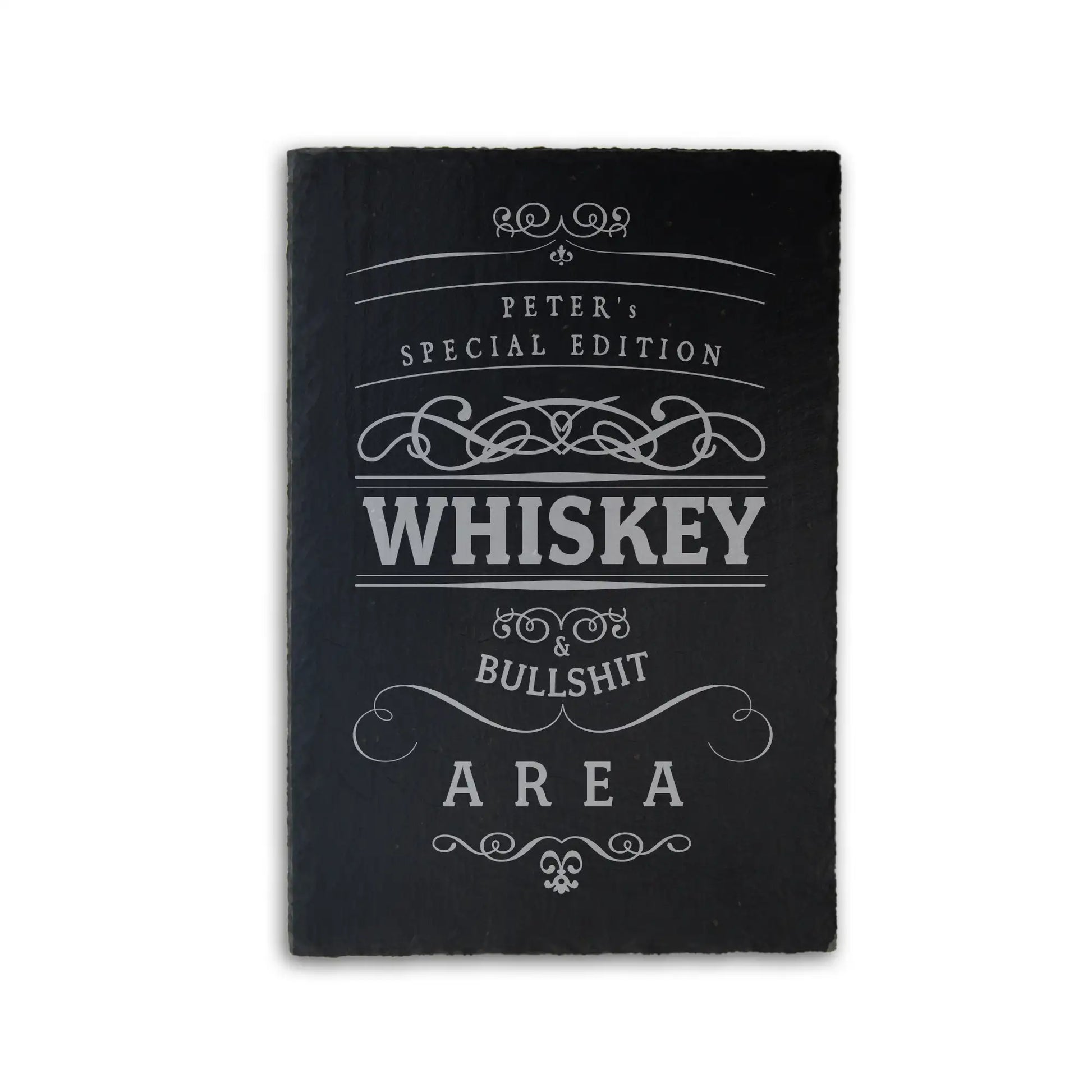 WHISKEY - personalisiertes Schieferschild für die Bar - Jeske Design