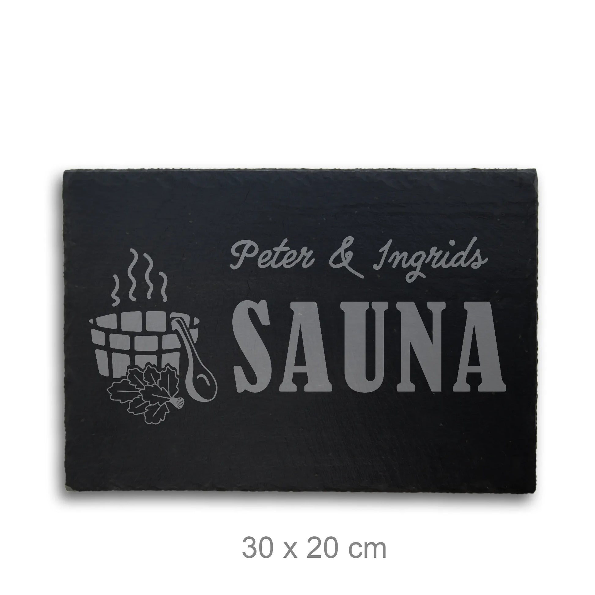 SPA & SAUNA - personalisiertes Schieferschild - Jeske Design