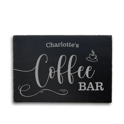 COFFEE BAR - Personalisiertes Schieferschild für die Kaffeeecke - Jeske Design