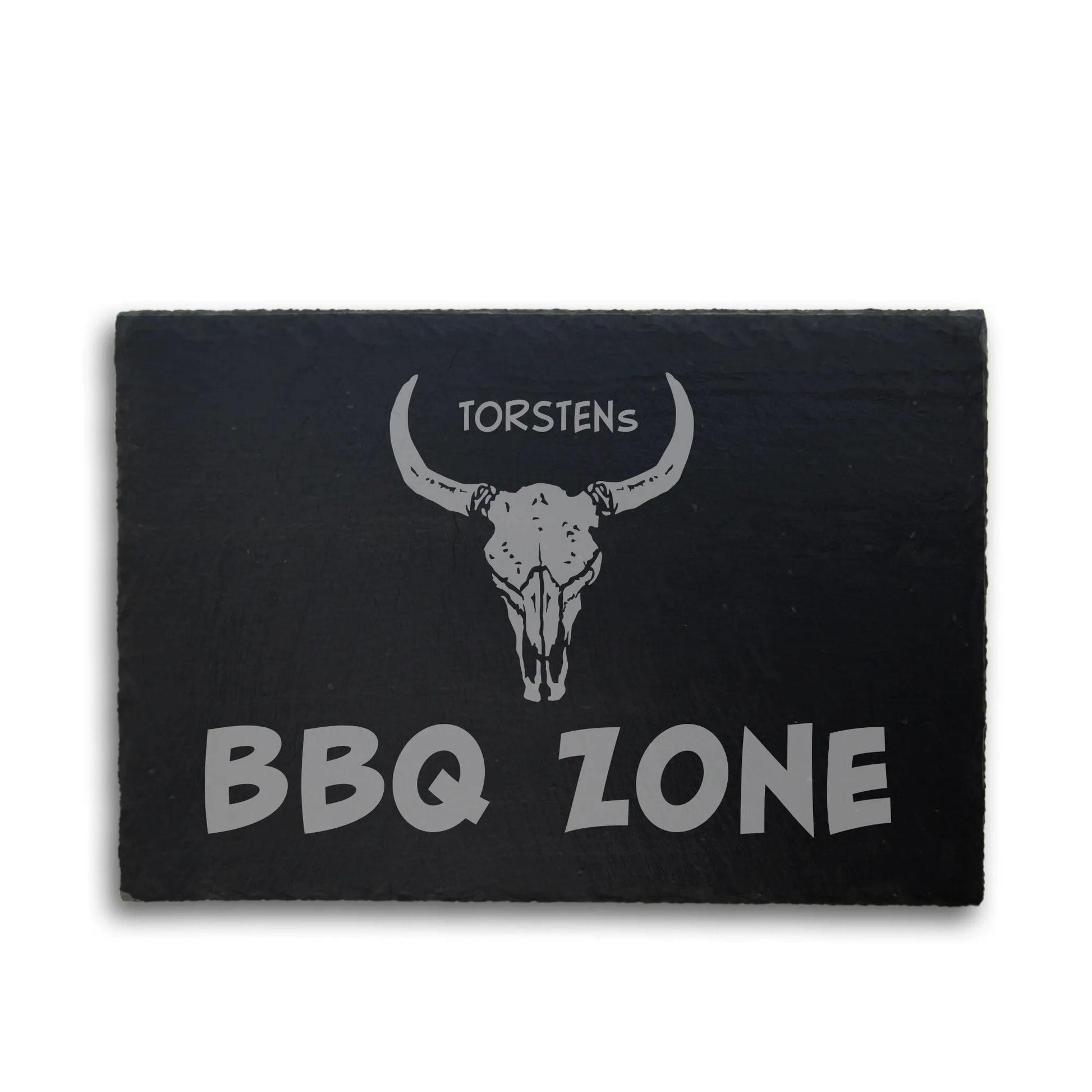 BBQ-ZONE - Personalisiertes Schieferschild für die BBQ-Lounge - Jeske Design
