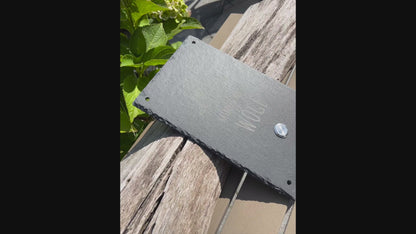 ANKER - plaque de cloche personnalisée en ardoise